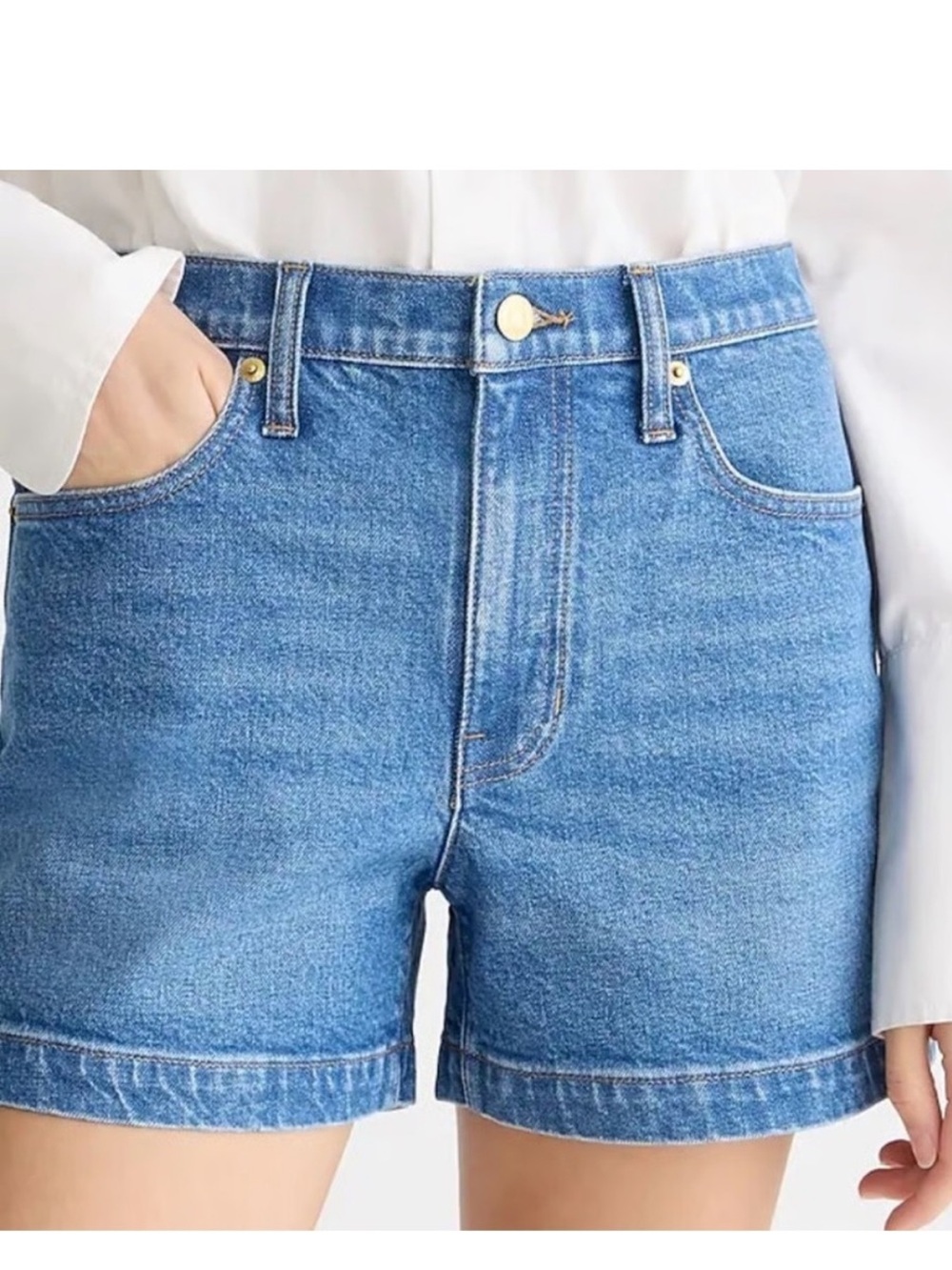 J.Crew High-rise denim short in Hillside wash NWT